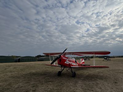 G-HJSS rests after a display.